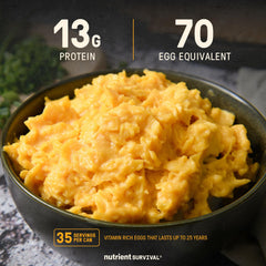 Nutrient Survival-freeze-dried-egg-powder shows quick hydration for versatile cooking.