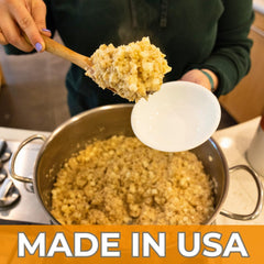 Nutristore apple cinnamon oatmeal cooking on stove for fast, satisfying breakfast.