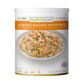Nutristore Loaded Mashed Potatoes in a gallon can for long-term storage and quick meals.