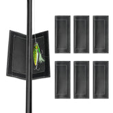 Small size NVAAV lure covers in black, 2.8 x 6.5 inches