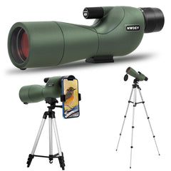 NWDEY spotting scope 25-75x60 zoom for distant wildlife viewing.