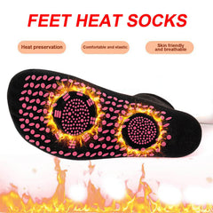 Nwxunt heated socks outdoor mountain scene demonstrates rugged warmth.