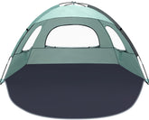 NXONE beach tent front view mint green for family shade and easy setup