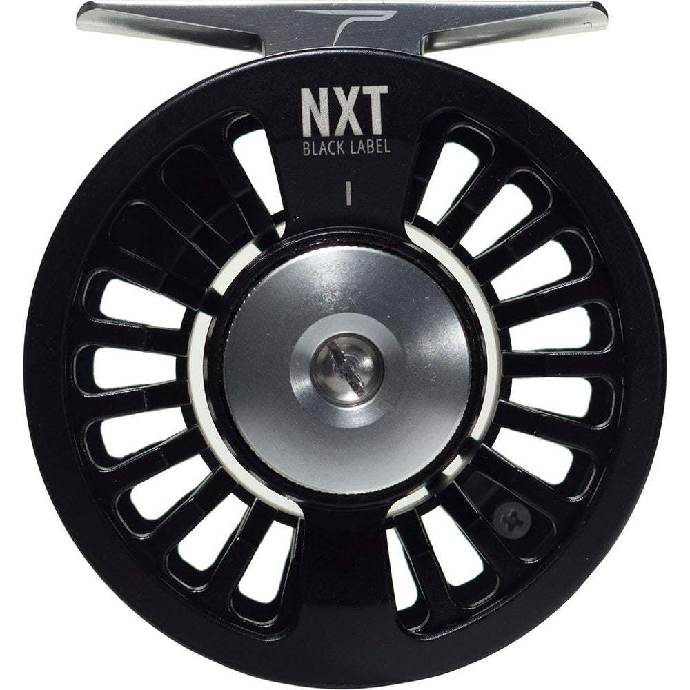 NXT Black Label I Reel - front view in black finish