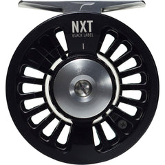 NXT Black Label I Reel - front view in black finish