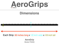 Universal-fit crossbar with AeroGrips enhancing grip and cargo security