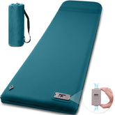NYECHTO self-inflating pad with pump enables quick setup for campers.