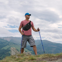 NZII fanny pack belt adjustment demonstrates customizable fit for comfort during activities
