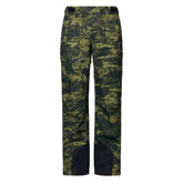 Oakley Divisional Cargo Shell Pant Tiger Camo Green front view highlights water resistance for all-season use