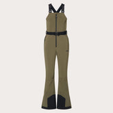 Oakley Harper Softshell Bib Pants front view showing weatherproof shell and clean lines.