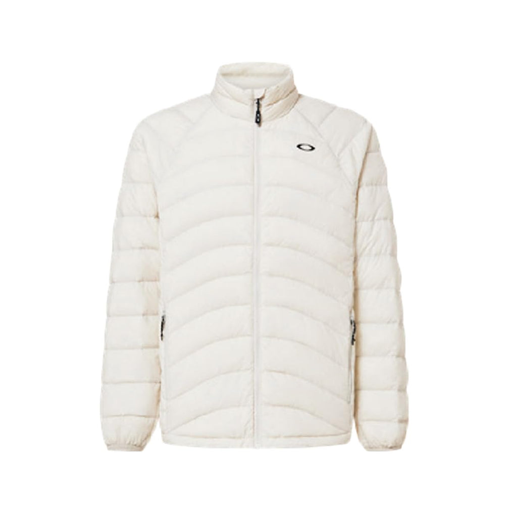 Oakley Snowbound packable down puffy jacket in mist with DWR for dry warmth