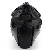 OAREA WoSporT Terminator helmet with integrated mask for rugged outdoor activities.