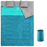 oaskys double sleeping bag queen size for two campers