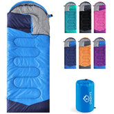 Oaskys sleeping bag compact-stored shows easy packing for camping trips.