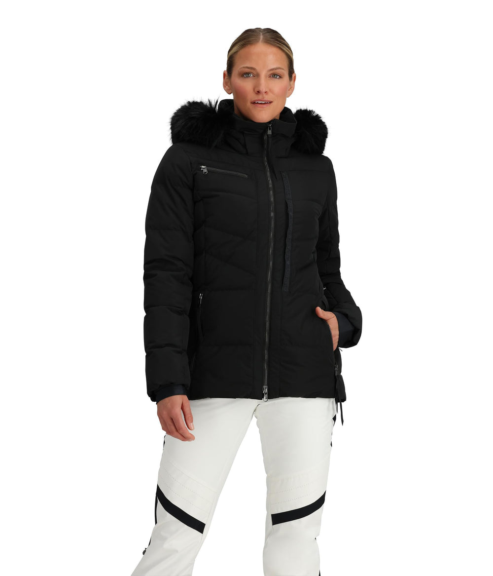 Obermeyer Circe Down Jacket black, front view showcasing warm, everyday style.