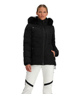 Obermeyer Circe Down Jacket black, front view showcasing warm, everyday style.