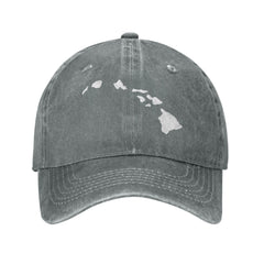 OCALL Hawaiian Islands Cowboy Hat back view with adjustable buckle for a customized fit.