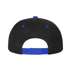 OCALL I Like Turtles blue flat brim hat close-up stitching, durable craftsmanship.