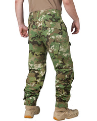 OCANXUE fleece lined tactical pants side pocket detail highlights 10-pocket storage.