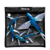 OCEAN CAT blue fly lure 8.46in with lifelike motion to attract big game fish