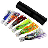 Ocean Cat 9-inch crystal-head lure with multi-color finish for lifelike trolling action.