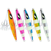 OCEAN CAT lead flat slow fall jig red gold ready for offshore targeting