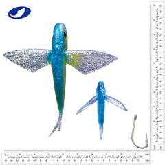 Ocean Cat small flying fish 3.74in set adds varied action to trolling rigs.
