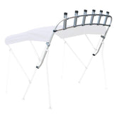 Oceansouth clamp-on fishing rack mounted on boat for secure rod storage.