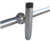 Oceansouth heavy duty rod holder mounted on rails for secure 1-3/4-inch rod access