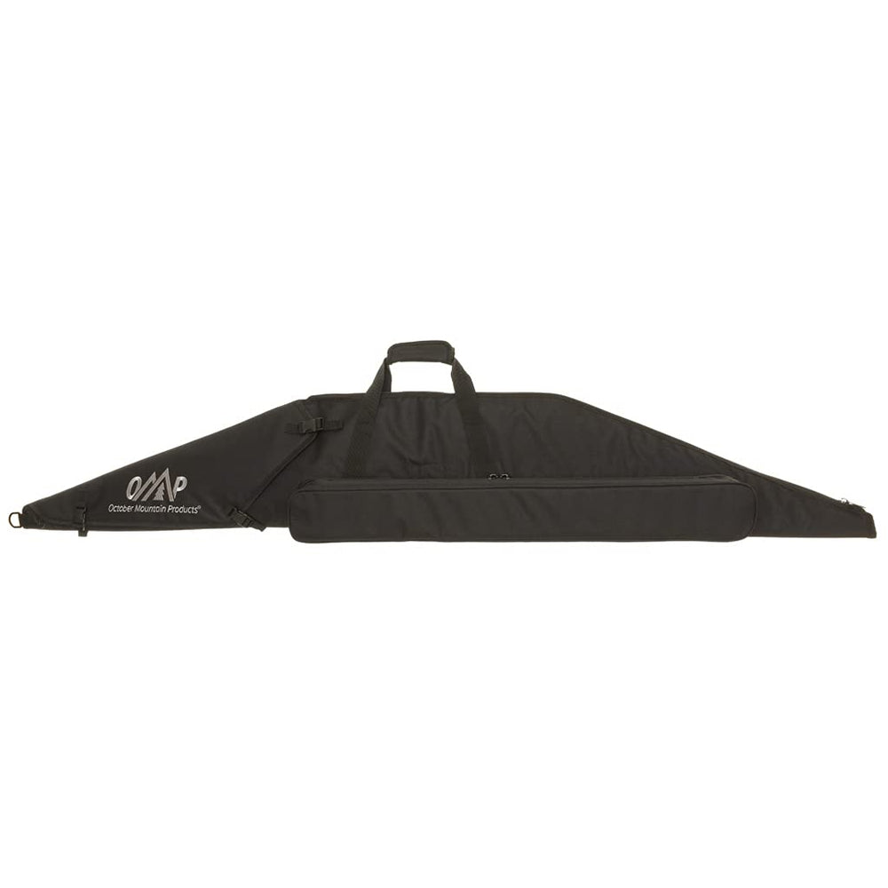 October Mountain Products full-length recurve case with built-in arrow pocket for organized transport.