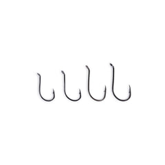 Inline Octopus Hooks 4/0 size, 100-pack, black nickel finish