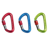 Ocun Hawk screw-lock carabiner in a safe quickdraw setup for multipitching