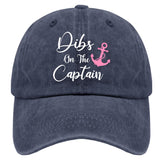 ODCRAT Captain Hat navy blue front view provides sun protection for outdoor errands