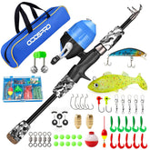 ODDSPRO toddler fishing pole assembled rod for easy beginner casting outdoors