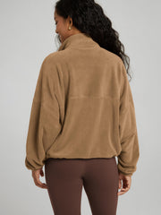 ODODOS jacket side-pocket highlights convenient storage during outings.
