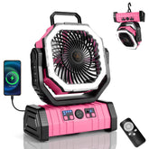 Odoland 30000mAh camping fan front view for portable outdoor cooling