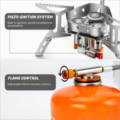 Odoland 6800W stove delivers high heat for rapid cooking and boiling.