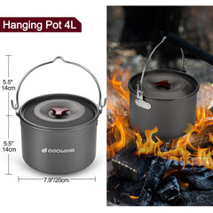 Odoland kettle part of the kit ready for hot beverages during camping.