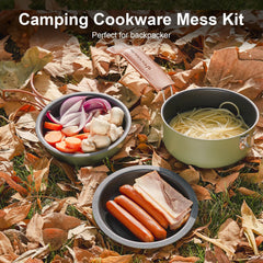 Odoland camping plate for stable outdoor dining and easy cleaning