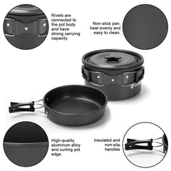 Odoland camping stove with piezo ignition for quick startup