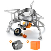 Odoland windproof stove with windshield design enabling stable outdoor cooking.