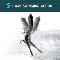 Lifelike 3D painted finish on the lure surface