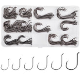 Front view of Offset Circle Hooks Kit 180pcs