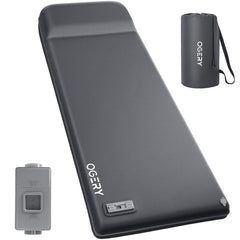 OGERY self-inflating sleeping pad front view shows effortless setup for car camping.