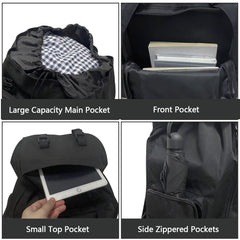 Ogetok 100L hiking backpack back straps illustrating padded comfort