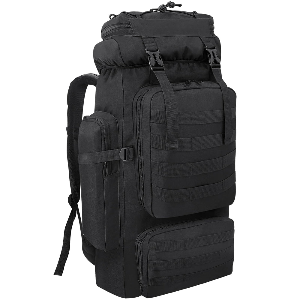 Ogetok 80L hiking backpack front view for multi-day treks with rugged construction