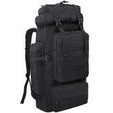 Ogetok 80L hiking backpack front view for multi-day treks with rugged construction