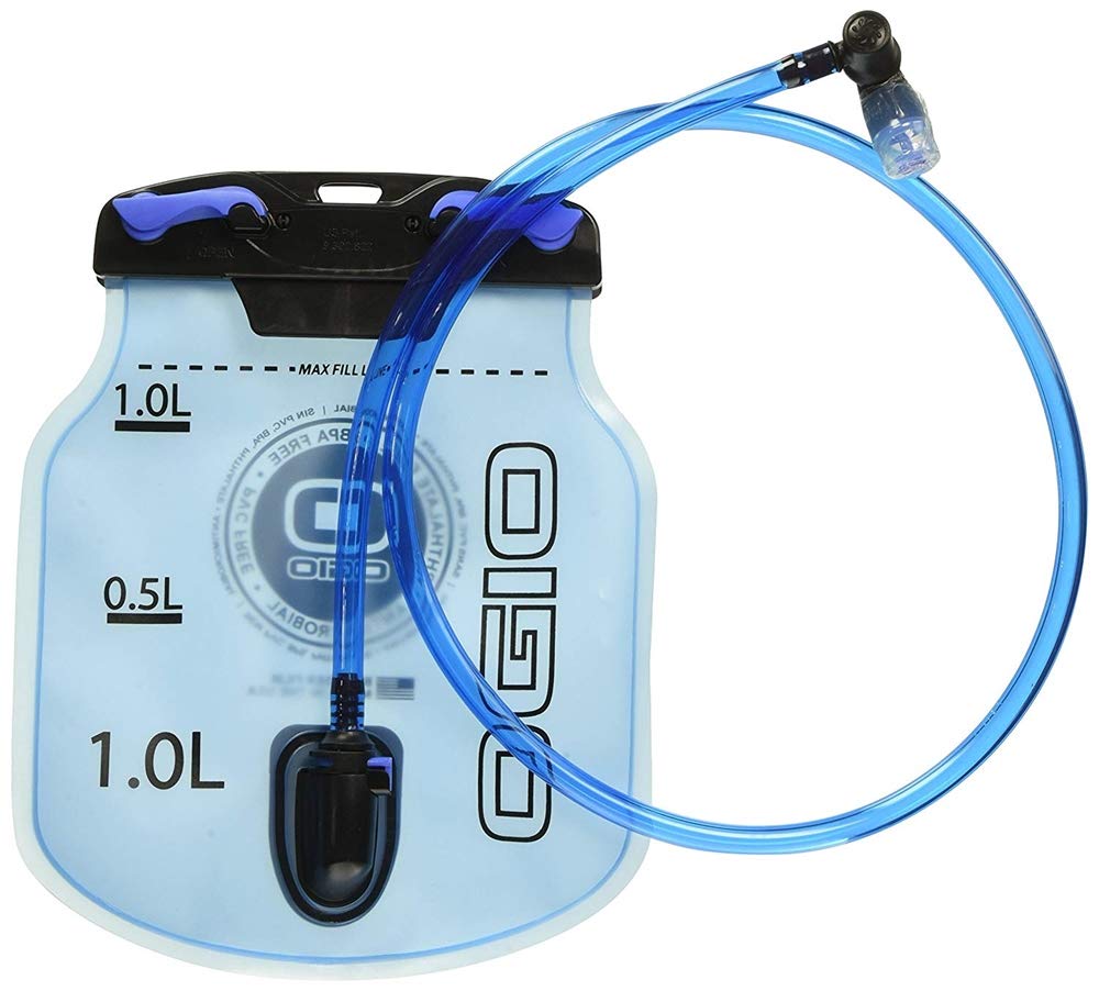 OGIO 1.0 L blue reservoir for convenient hydration on the move