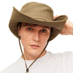 OHGOLF safari-style boonie hat with side buttons for versatile styling.