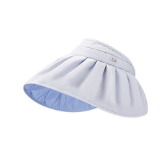 OHGOLF sun visor hat in grey-blue with a wide brim for sun protection.